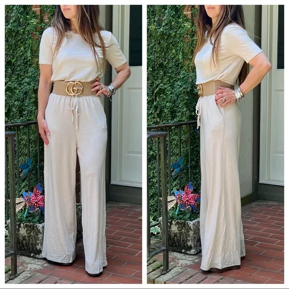 #10 Off White  KNIT Romper with POCKETS! - Picture 4 of 10